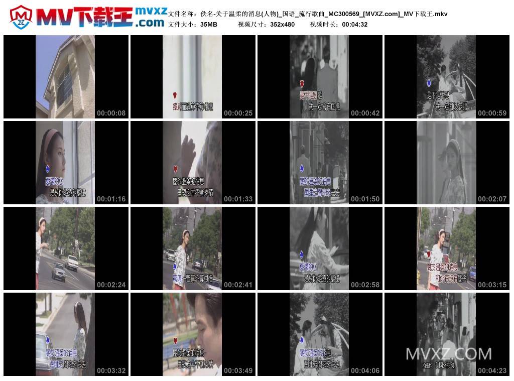 佚名-关于温柔的消息(人物)_国语_流行歌曲_MC300569